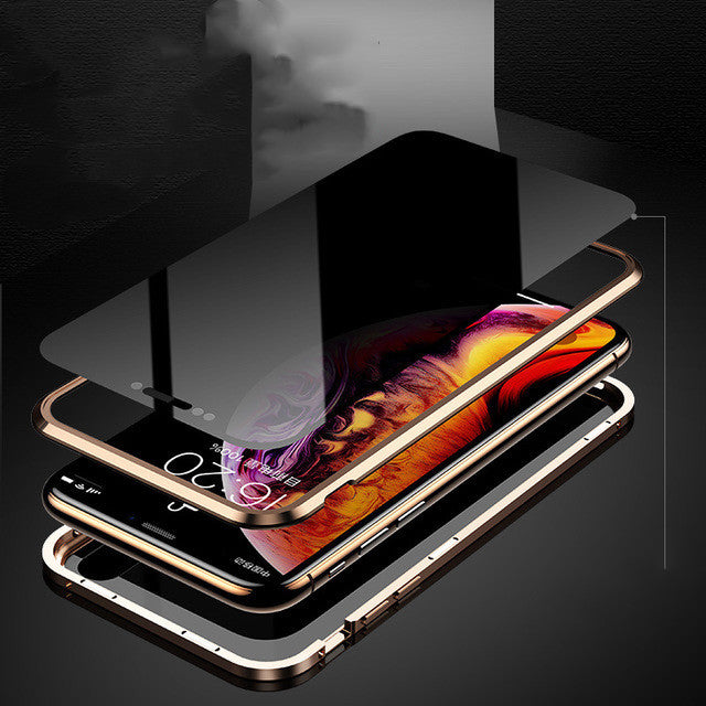 Magnetic Protective Magnetic Privacy Glass Phone Case