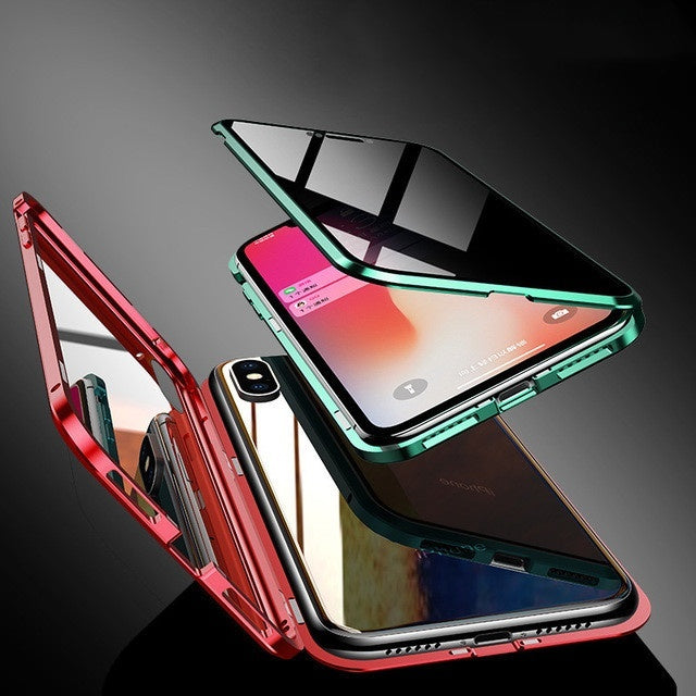 Magnetic Protective Magnetic Privacy Glass Phone Case